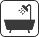 Badewanne in der Ferienwohnung